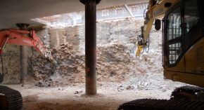 Demolicion y desescombro del tunel de la Estacion Goya, sin interrumpir el trafico 2