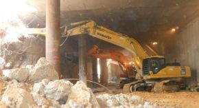 Demolicion y desescombro del tunel de la Estacion Goya, sin interrumpir el trafico 4